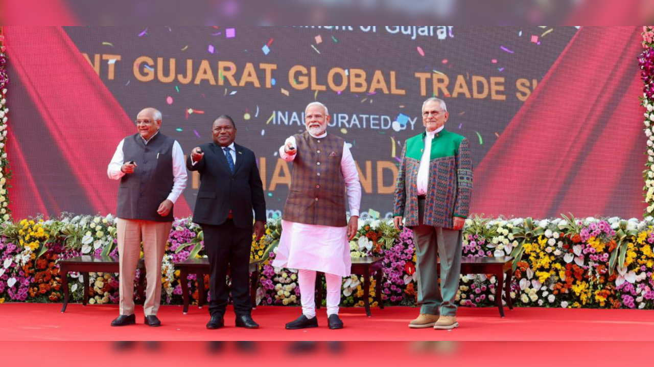 PM Inaugurates Global Trade Show In Gandhinagar