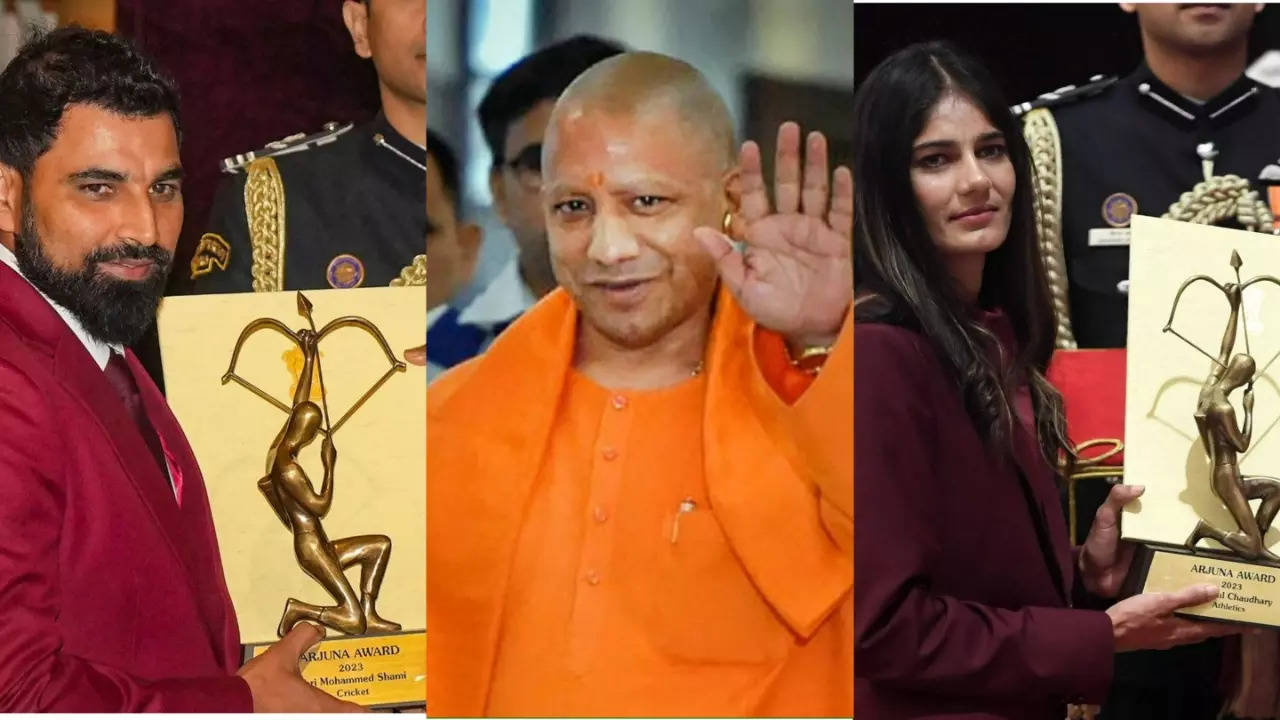 Our Pride...: Uttar Pradesh CM Yogi Adityanath Lauds Mohammed Shami, Parul Chaudhary For Arjuna Award