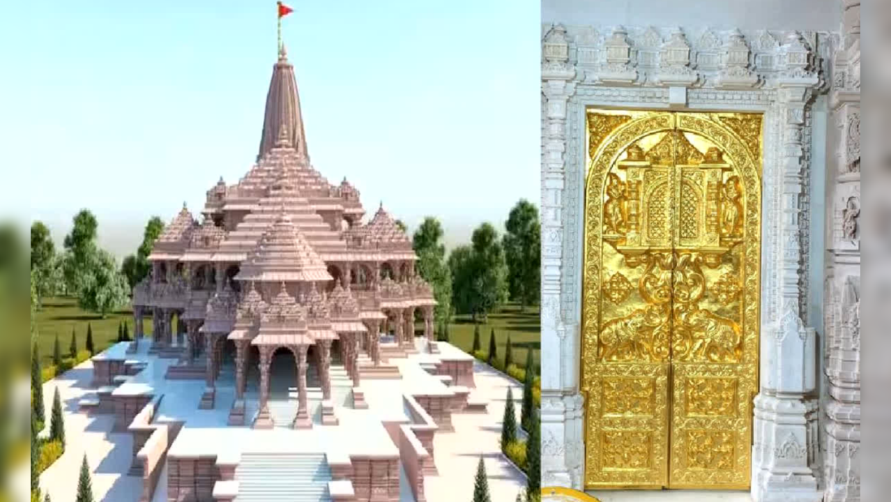 Ayodhya Ram Mandir Gets Its First 'Golden Gate' Ahead Of Pran Pratishtha