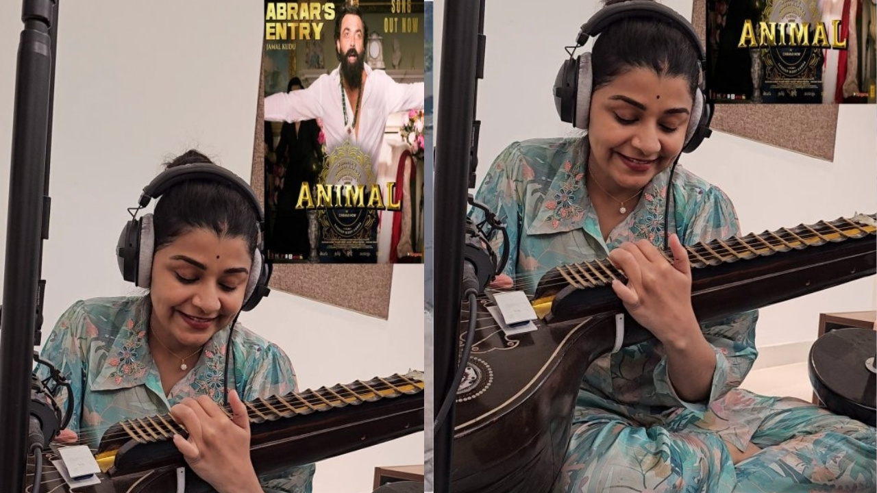 Viral Animal Song 'Jamal Kudu' Gets a Stunning Instrumental Twist With Woman's Veena Cover. Watch