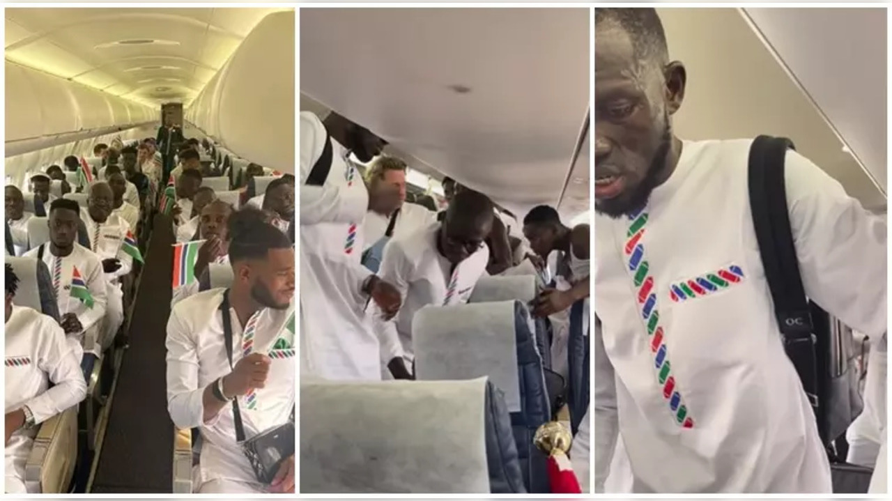 An incident occurred during Gambia’s flight to AFCON