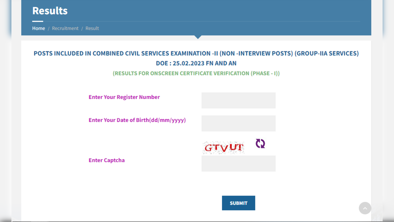 TNPSC Group 2 Mains Result 2023 Released on tnspc.gov.in, Direct Link Here