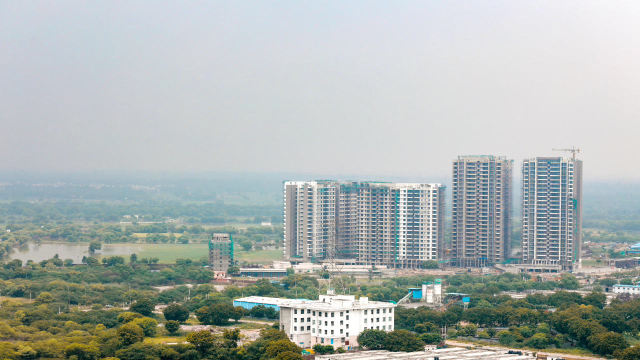 Aerial view of Noida