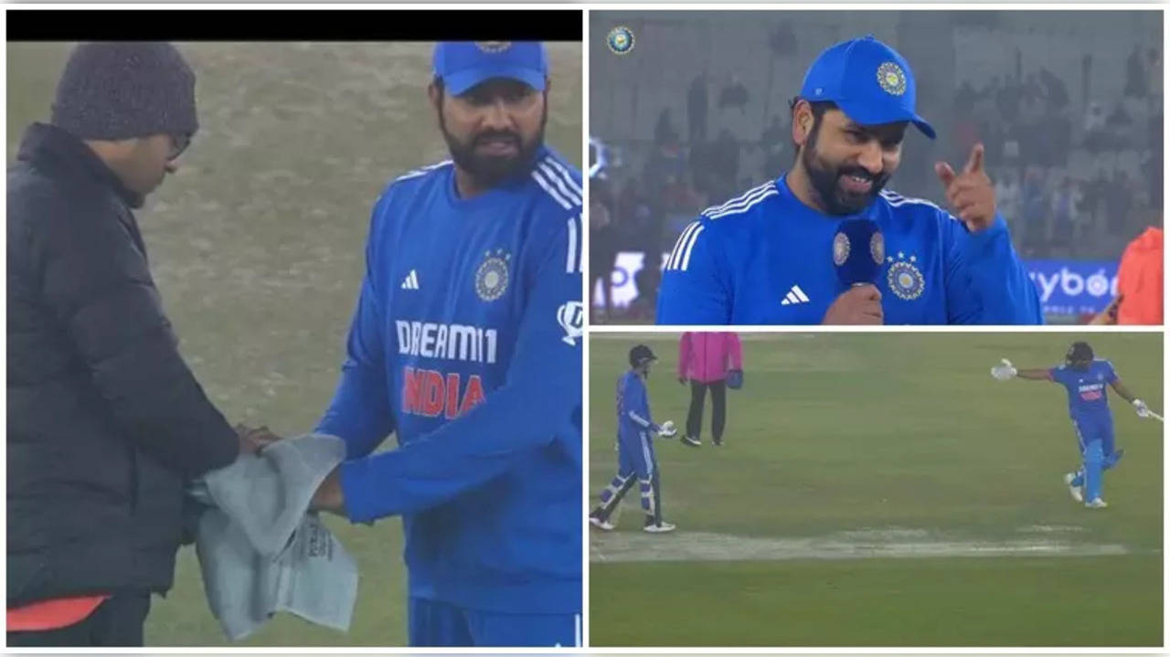 rohit sharma various moods during Ind vs Afg T20I