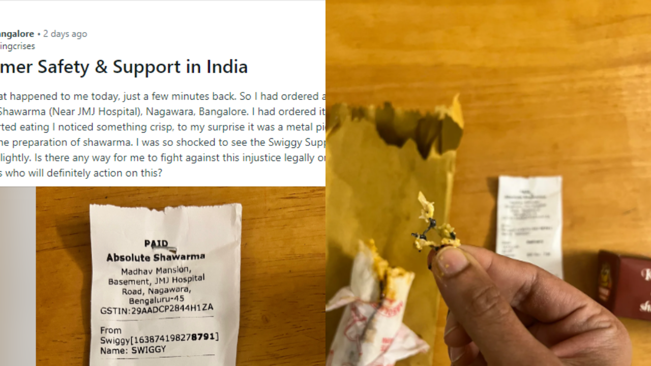 The Bengaluru man immediately reached out to Swiggy’s support team, requesting a full refund and “a new shawarma delivered. (Credits: Reddit/@sterlingcrises)