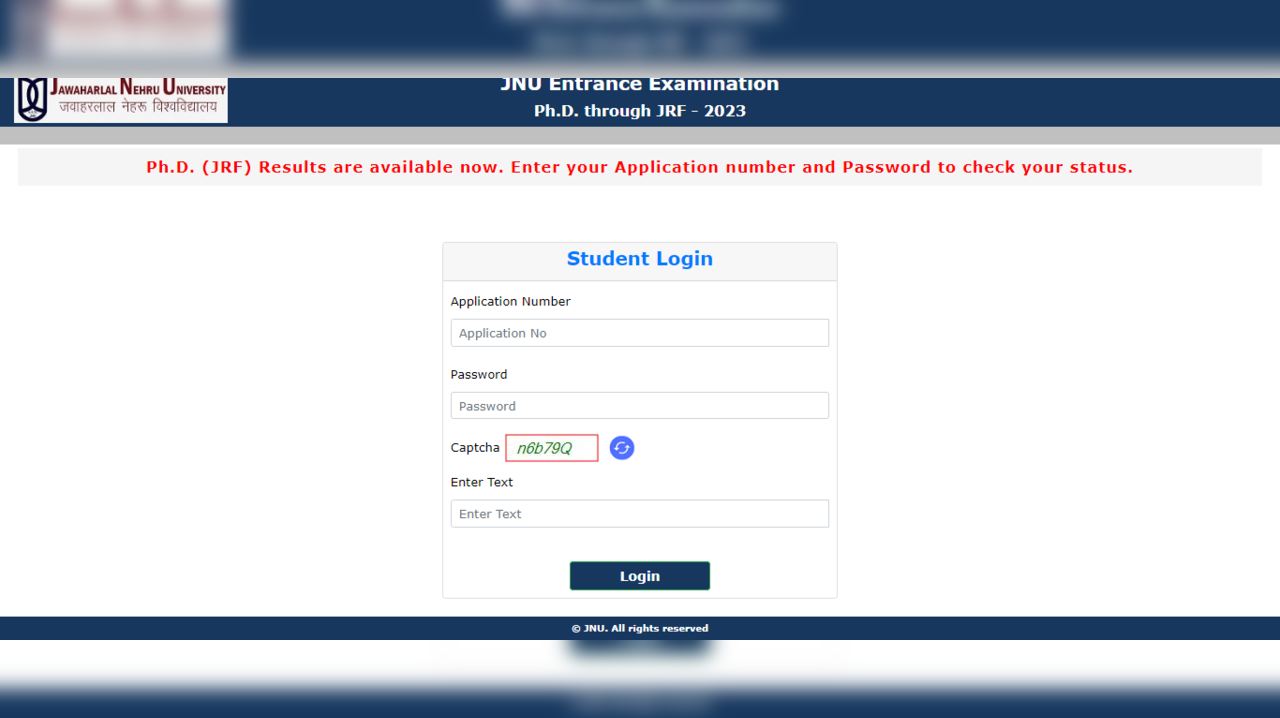 Jnu Phd Merit List: JNU PhD Admission 2024: First Merit List Released ...