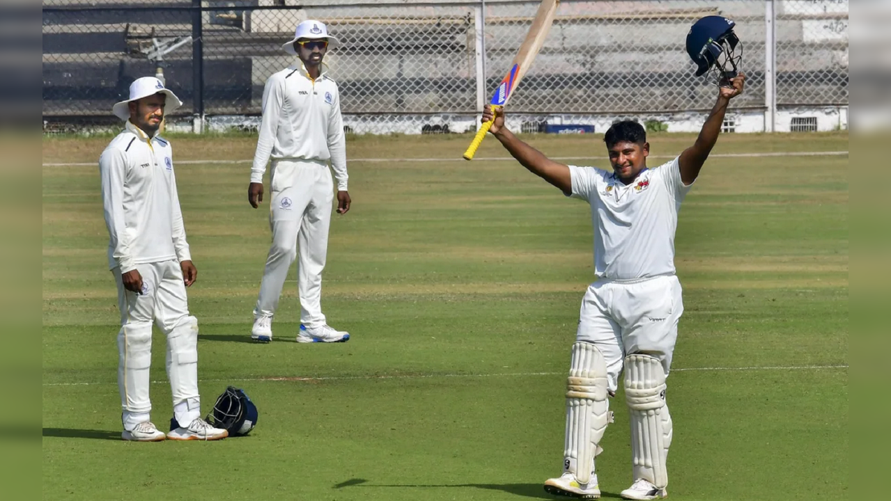 Sarfaraz Khan has scored a century against the England Lions in the ongoing two-day practice match.