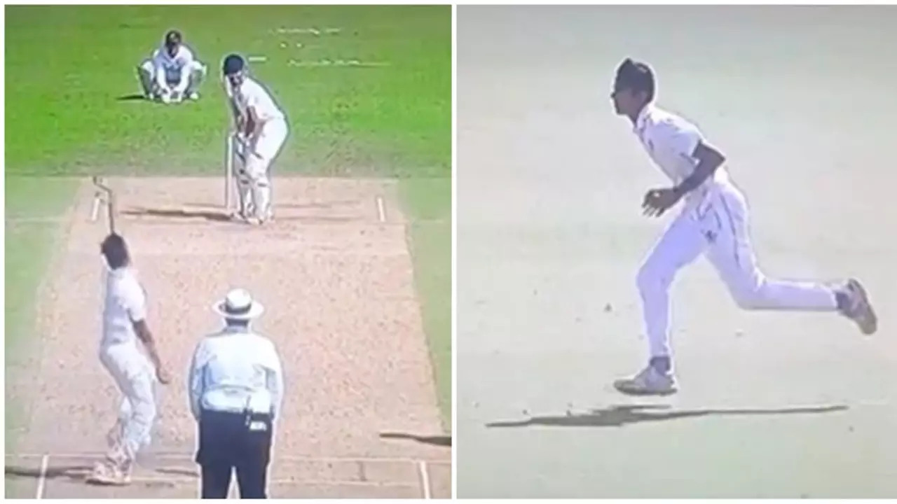 Rahul Dravid's Son Samit Bowls During U-19 Cooch Behar Trophy Final