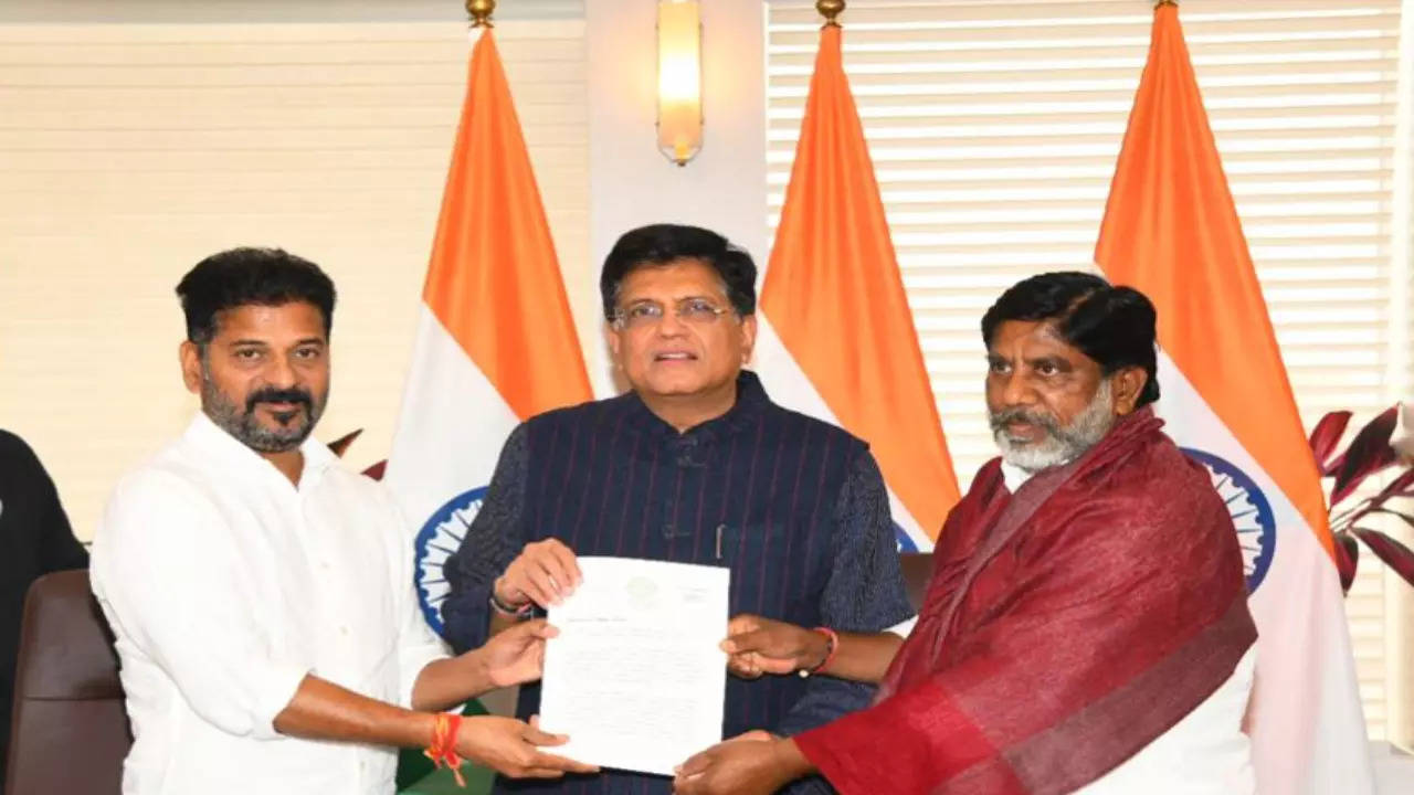 Revanth Reddy and Mallu Bhatti Vikramarka Meets Piyush Goyal