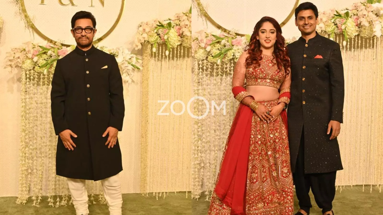 Ira Khan, Nupur Shikhare Wedding Reception: Newlyweds Look Gorgeous, Aamir Khan Is All Smiles