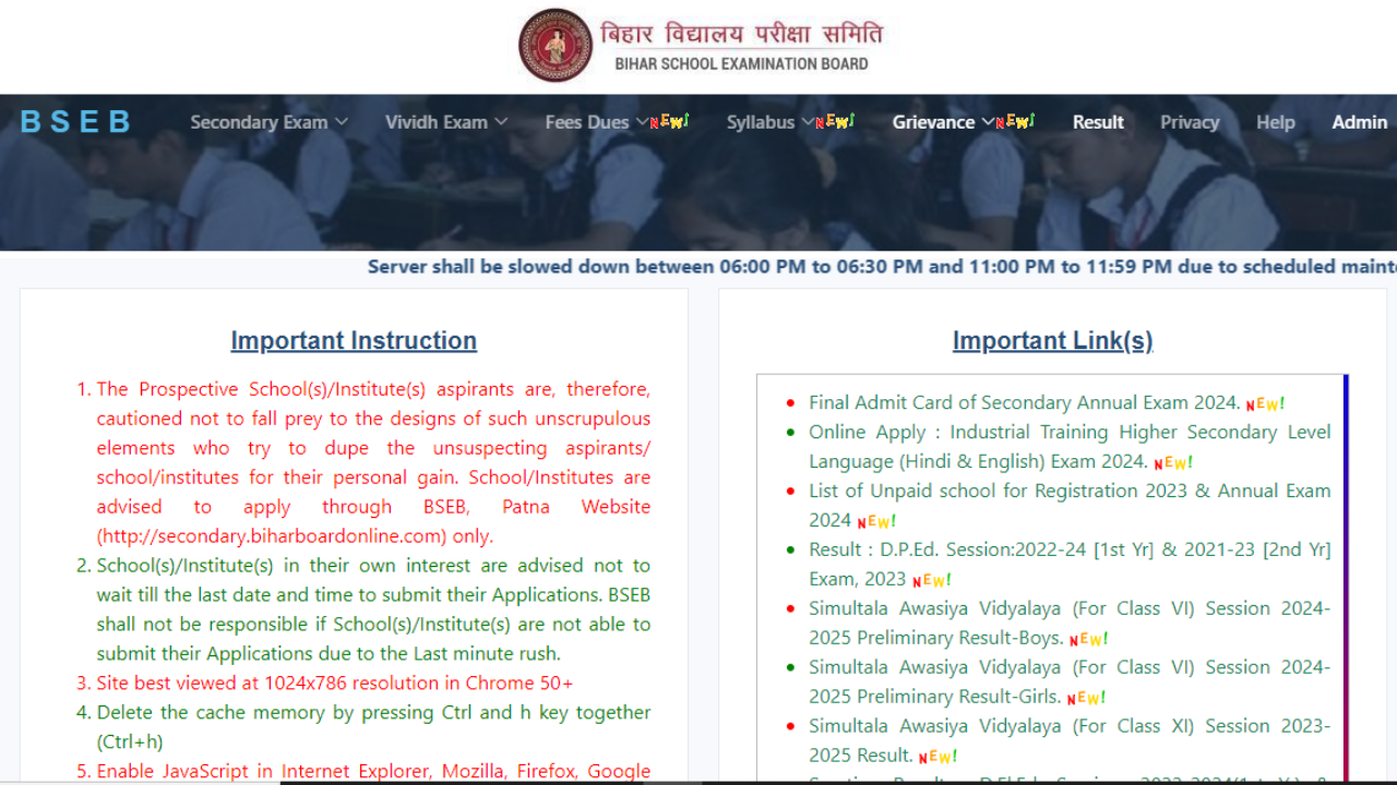 BSEB, Bihar Board 10th Admit Card 2024 Released on secondary.biharboardonline.com, Direct Link