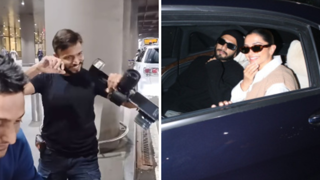 Deepika Padukone-Ranveer Singh Grooves To Fighter's Sher Khul Gaye With Paparazzo At Airport