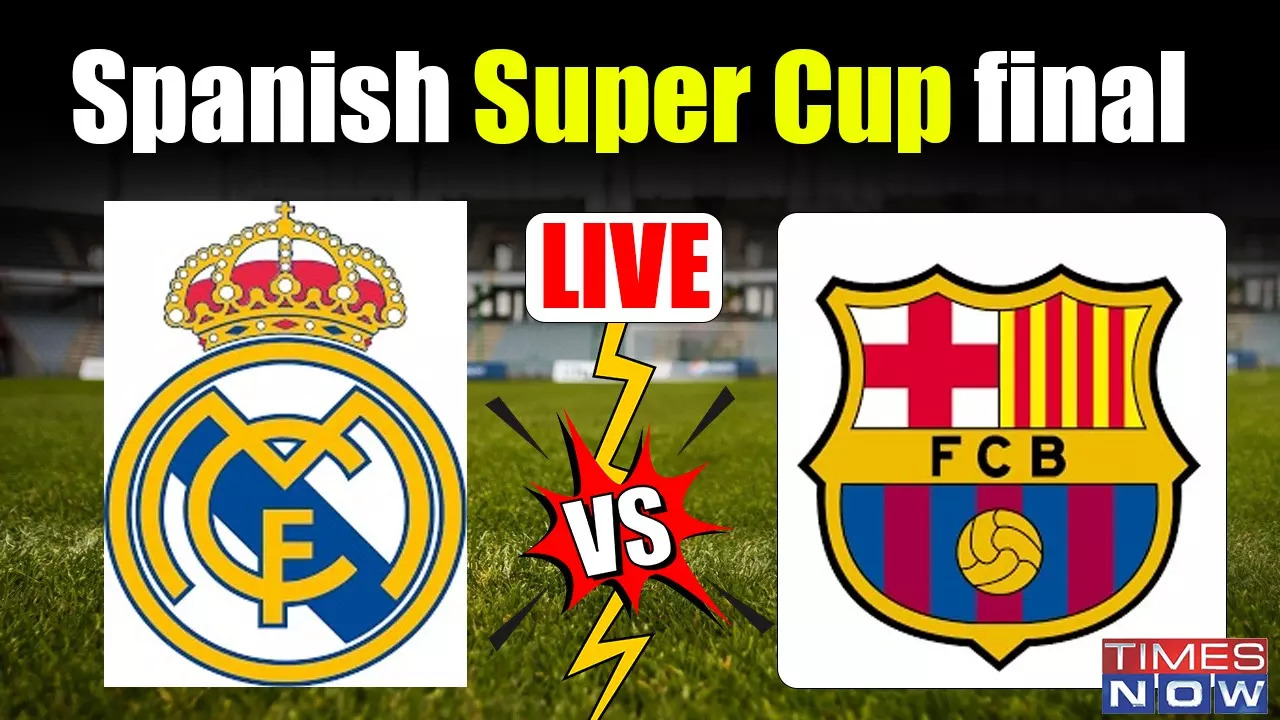 Real Madrid vs Barcelona Spanish Super Cup Highlights Vincius Hat-trick Helps Real Madrid Thump Barcelona 4-1 To Lift Spanish Super Cup