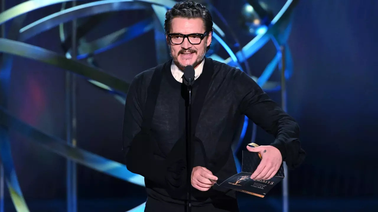 Pedro Pascal Playfully Blames Kieran Culkin For His Arm Being In A Sling At Emmy Awards 2024