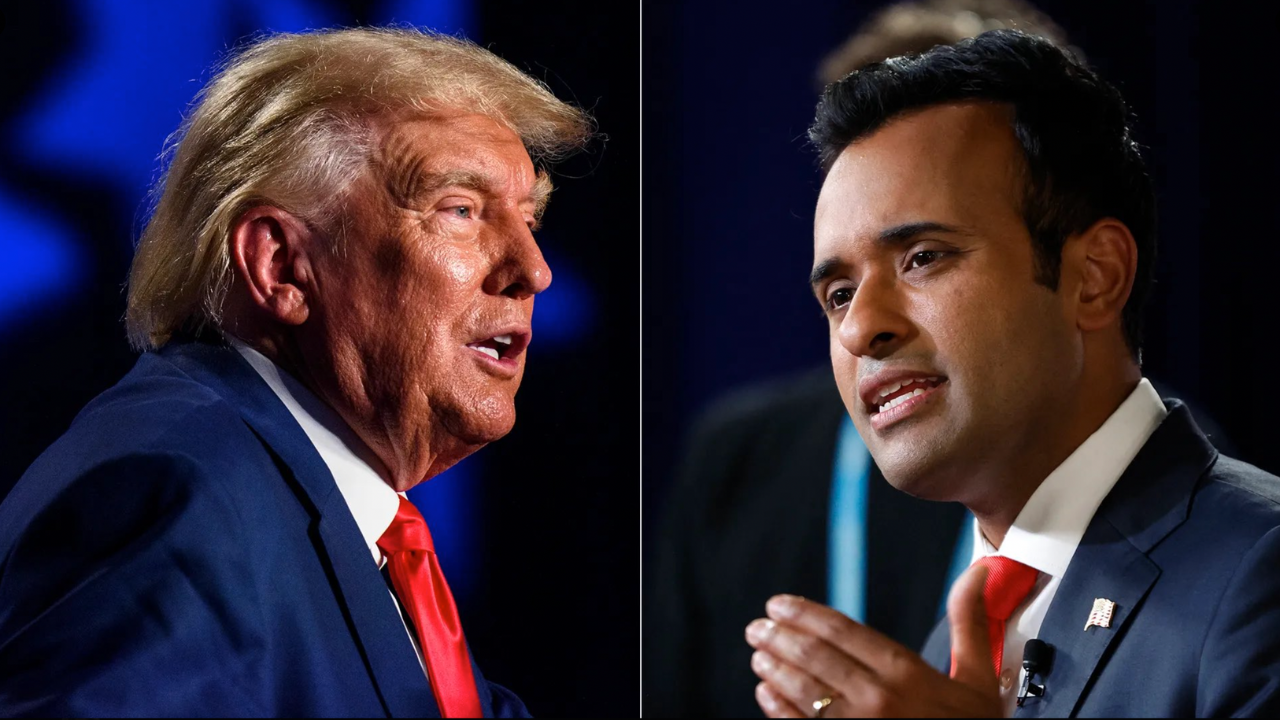 Donald Trump and Vivek Ramaswamy