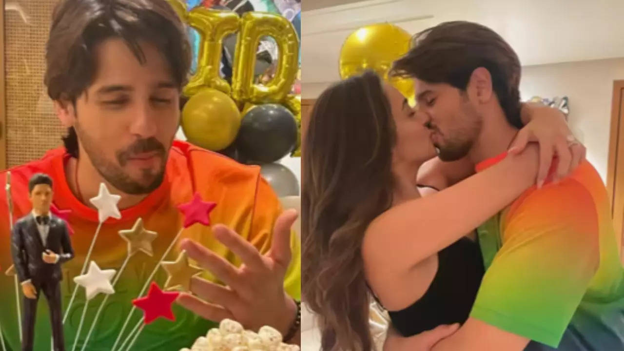 Kiara Advani Ushers In Husband Sidharth Malhotra's Birthday With Cake And A Kiss. See Pics