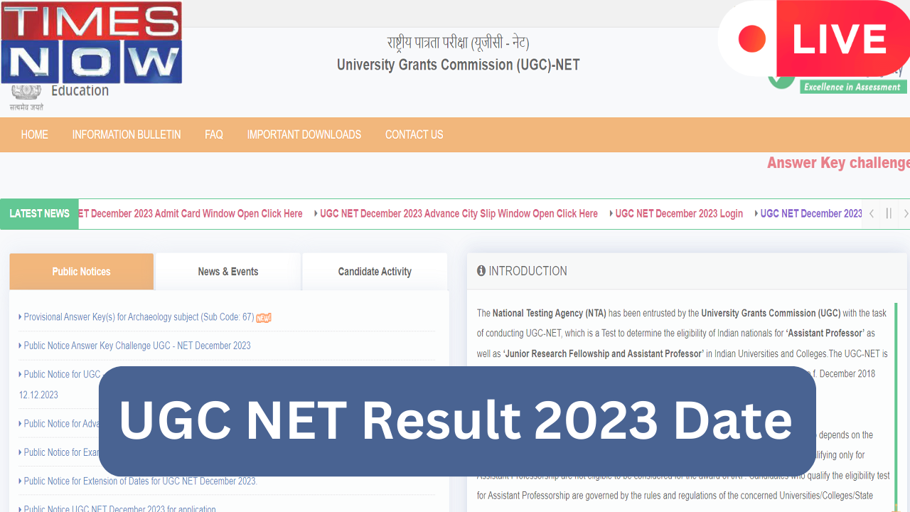 UGC NET Result December 2024 LIVE UGC NET Result Likely After 5 pm Check Updates