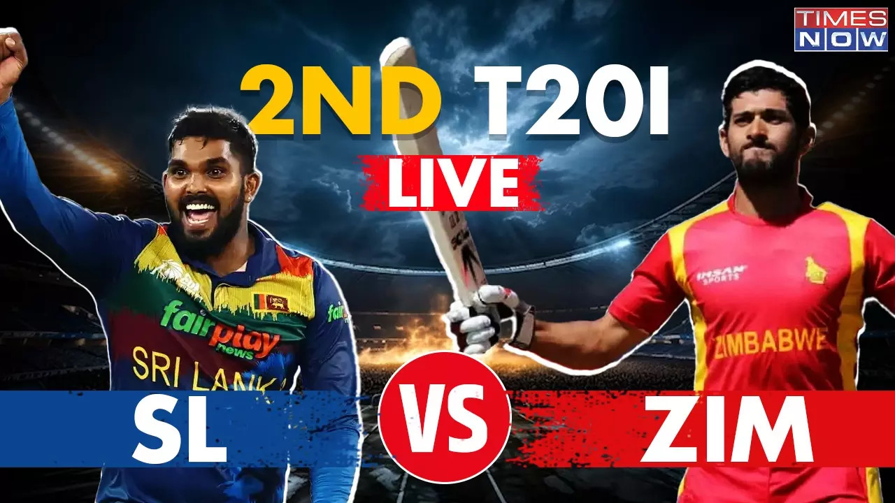 SL vs ZIM 2nd T20I LIVE CRICKET UPDATES LIVE SCORE