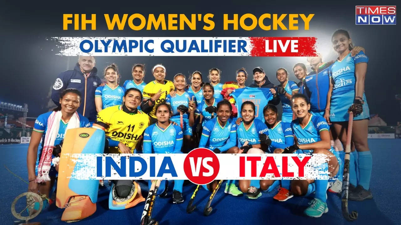 India 5 vs 1 Italy Women Olympic Hockey Qualifiers Highlights India Reach SF Edge Closer To Paris Dream