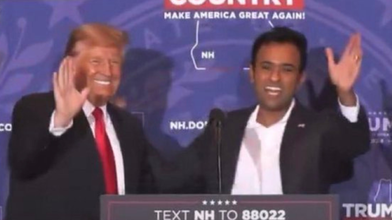 Donald Trump and Vivek Ramaswamy