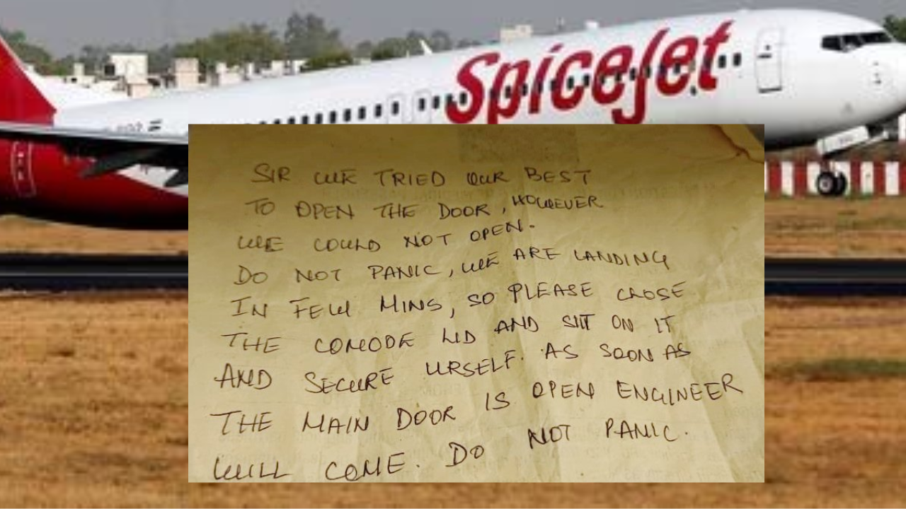 'Do Not Panic': Note Given to Flyer Stuck In Loo on Mumbai-Bengaluru SpiceJet Flight