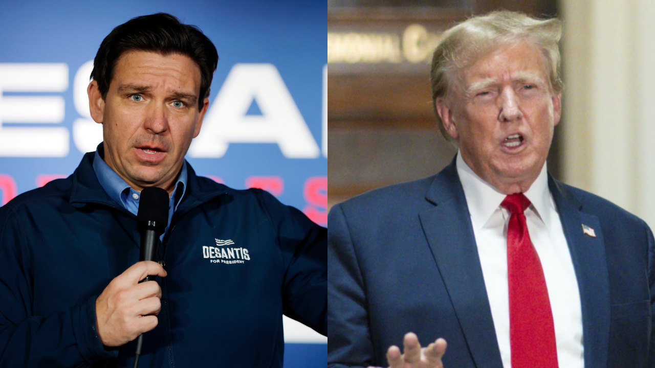 Ron DeSantis and Donald Trump