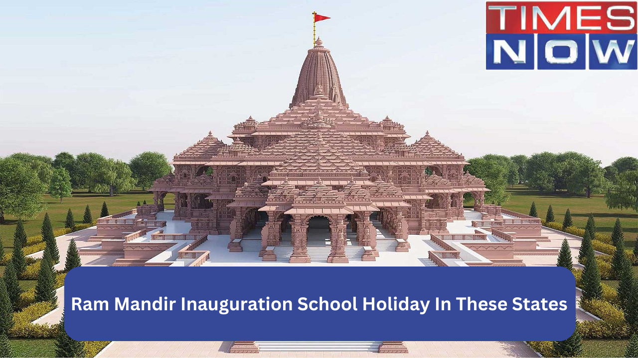 Ram Mandir Inauguration: Schools to Remain Closed on Jan 22 in UP, Rajasthan, Haryana | List