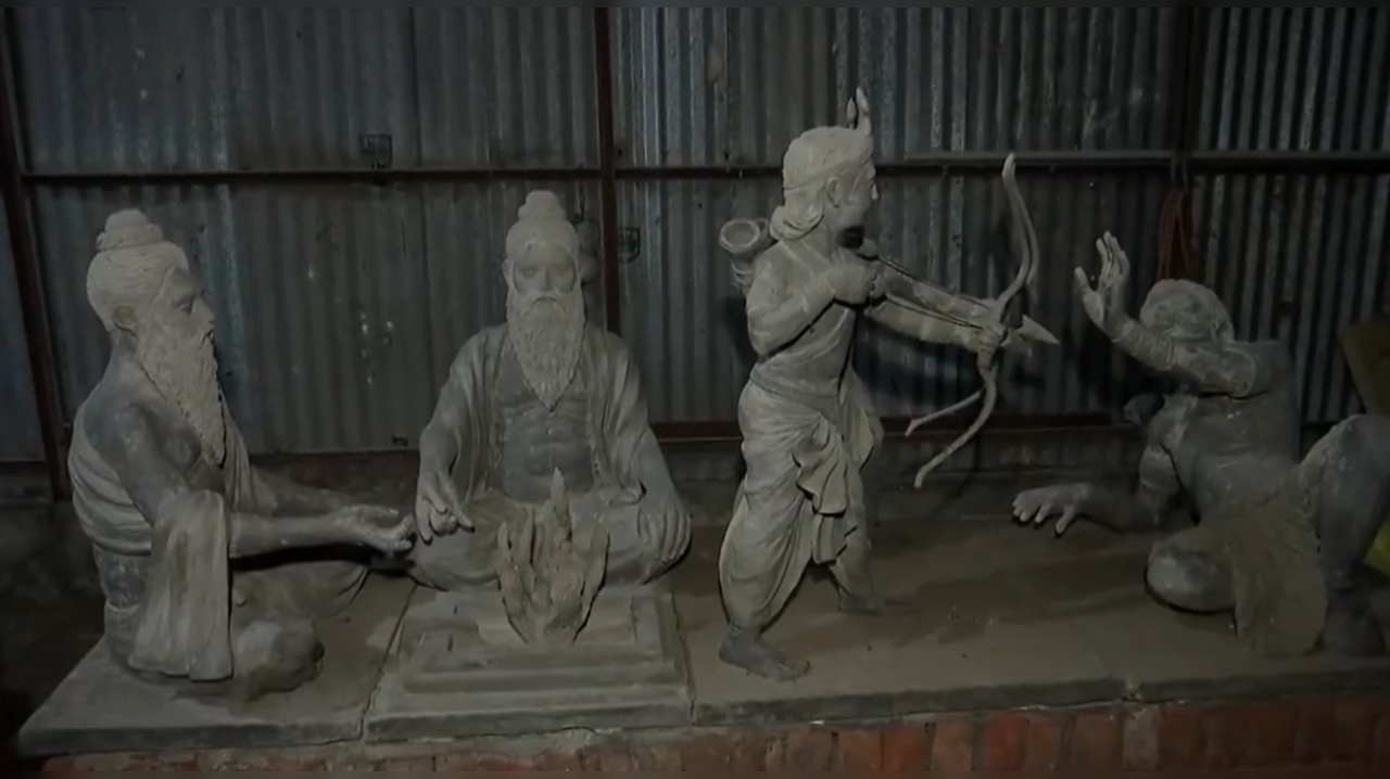 Statues, depicting Lord Ram's life, being prepared in Ayodhya's Ramsevakpuram