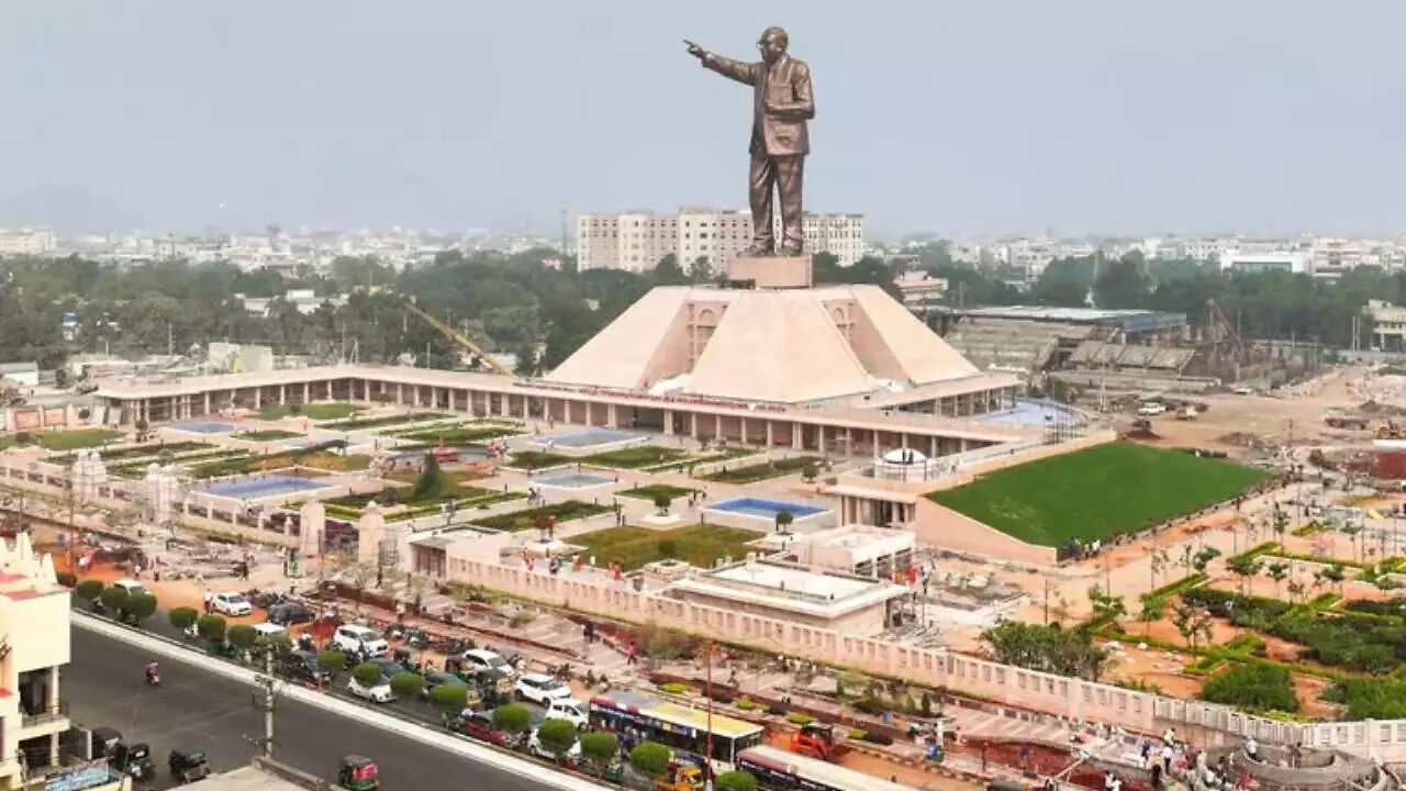 AP CM YS Jagan Reddy Unveils Worlds Tallest Ambedkar Statue In ...