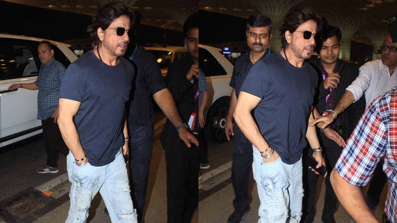 Shah Rukh Khan Turns Heads With Dapper Airport Look