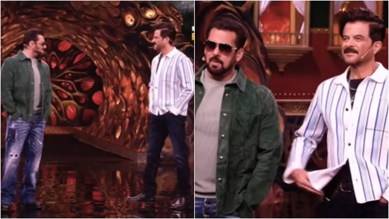 Salman Khan Anil Kapoor Set The Mood On Bigg Boss 17 As They Sing