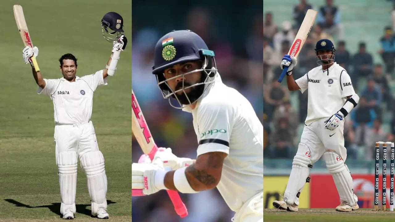 Virat Kohli, Sachin Tendulkar, Rahul Dravid