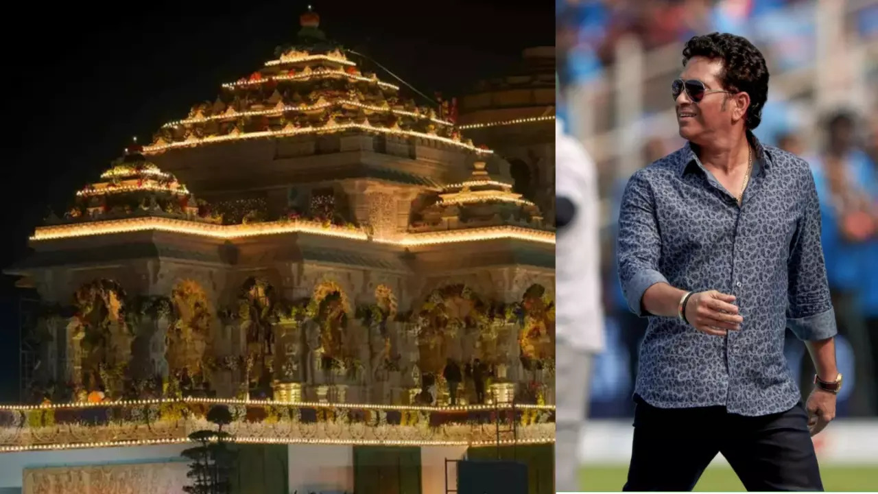 WATCH: Sachin Tendulkar REACHES Ayodhya To Attend Ram Mandir Pran Pratishtha Ceremony