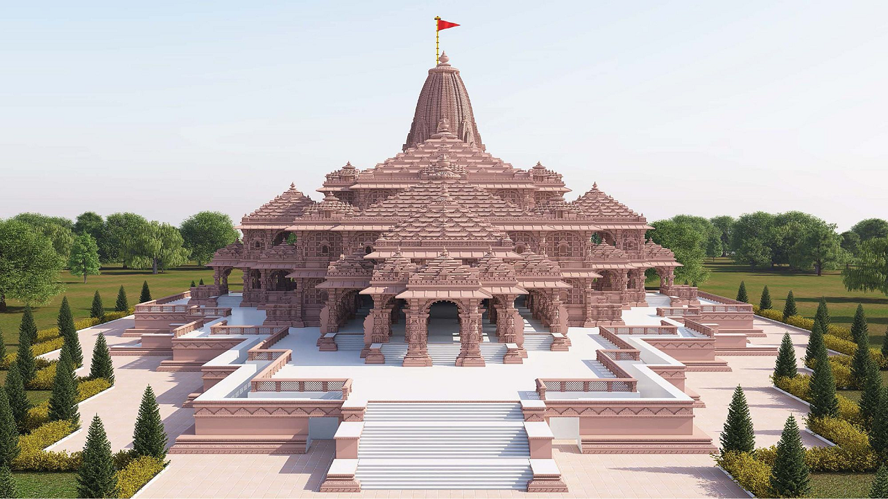 Allahabad University Students Making World's Largest Rangoli of Ram Temple, Ram Lalla