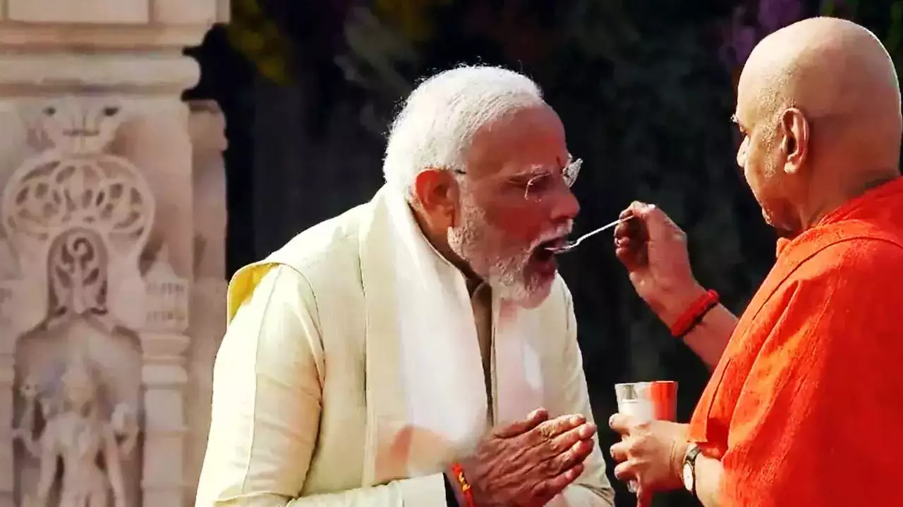 Pm Modi Anushthan Vrat Samapti