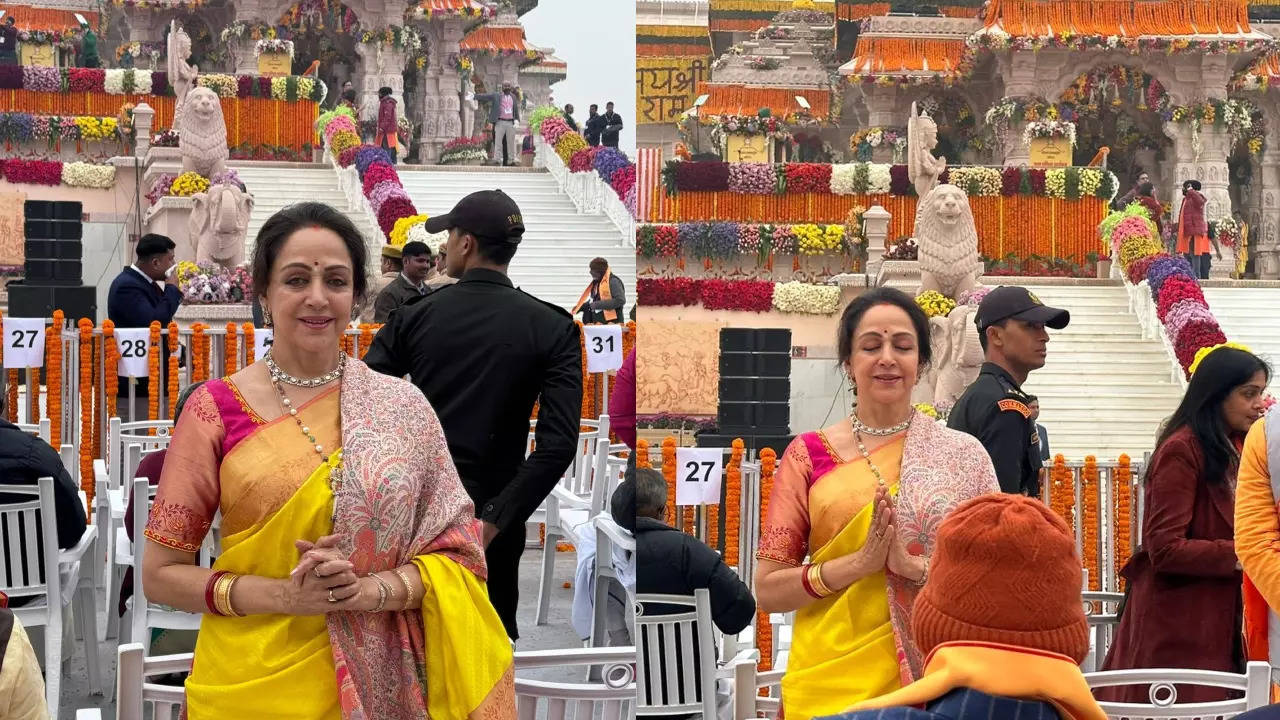 Hema Malini Attends Pran Pratishtha Ceremony, Says 'Fortunate To Witness Such A Historical Moment'