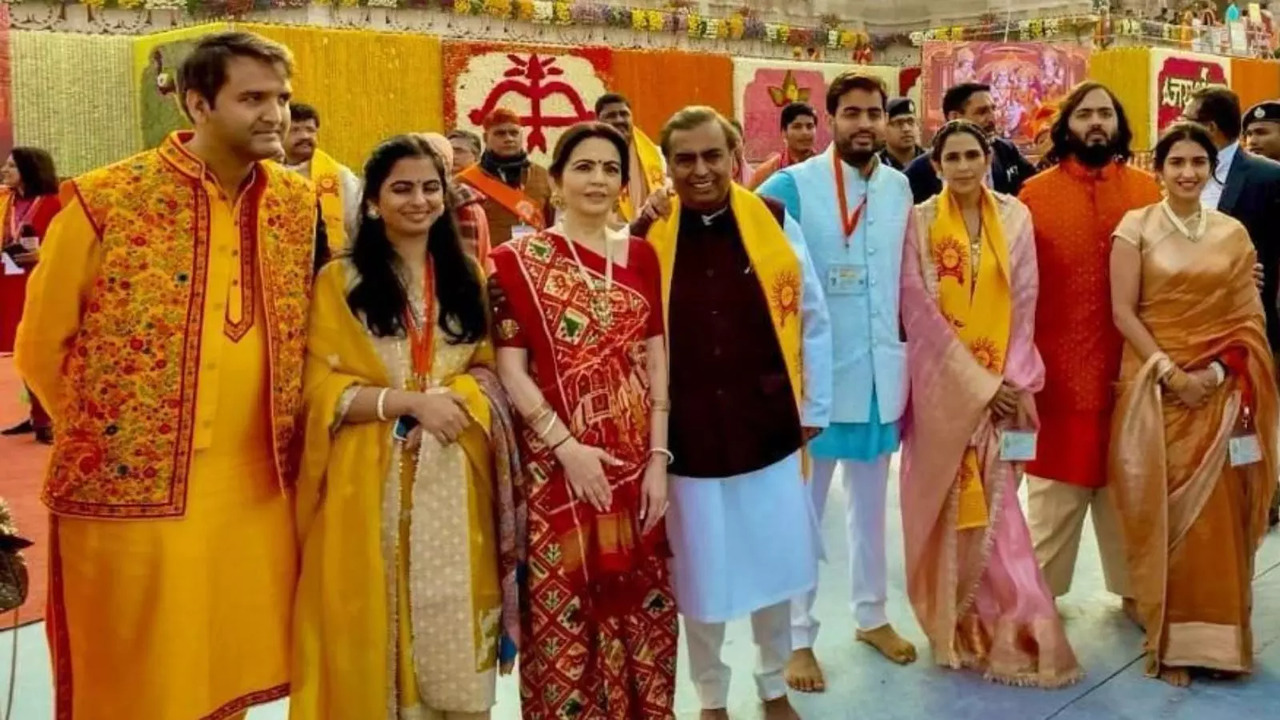 Ambani Family Donates Rs 2.51 Crore To Ayodhya Ram Mandir Trust As They Attend Pran Pratishtha Ceremony