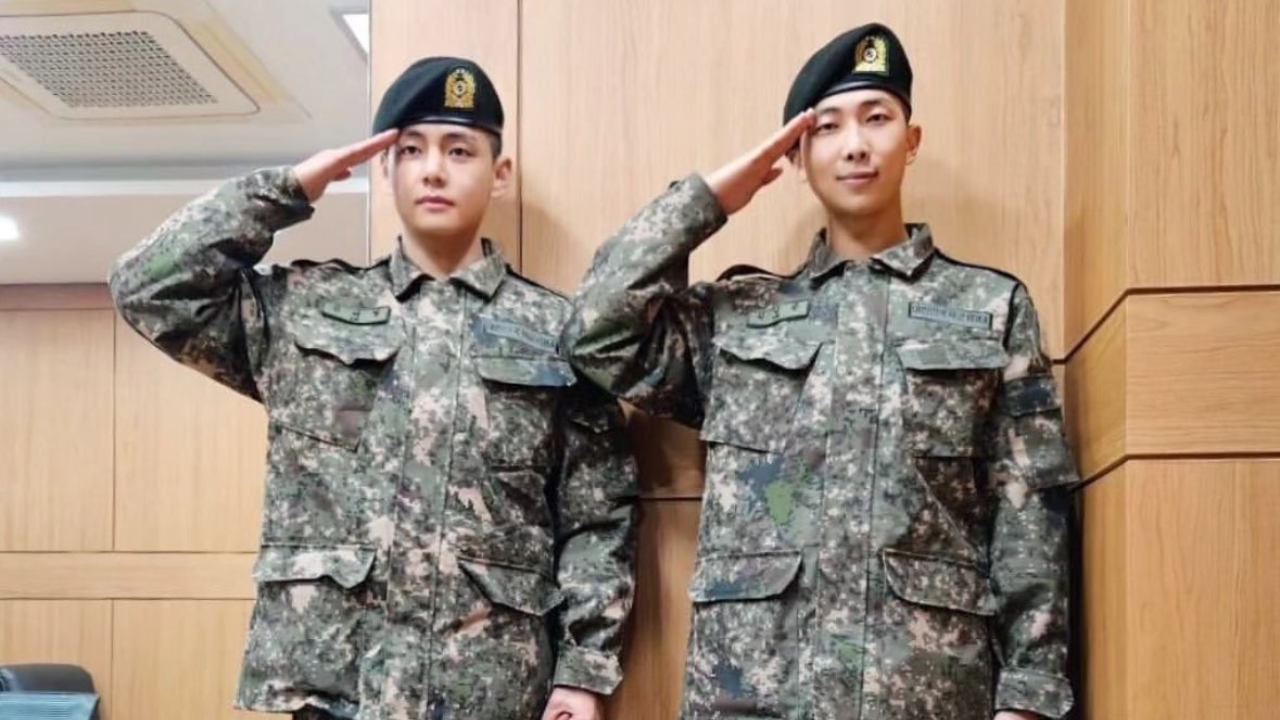 BTS' RM, V Receive 'Elite Soldier Award' Out Of 800 Trainees At Military Graduation Ceremony