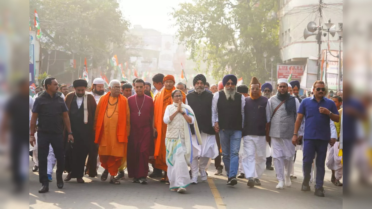 Mamata Banerjee Holds 'All-Faith Rally' In Kolkata