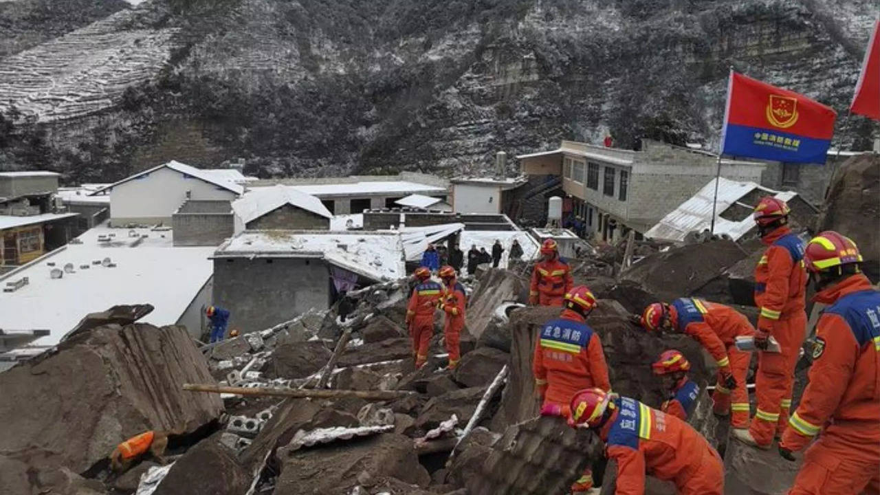 China landslide