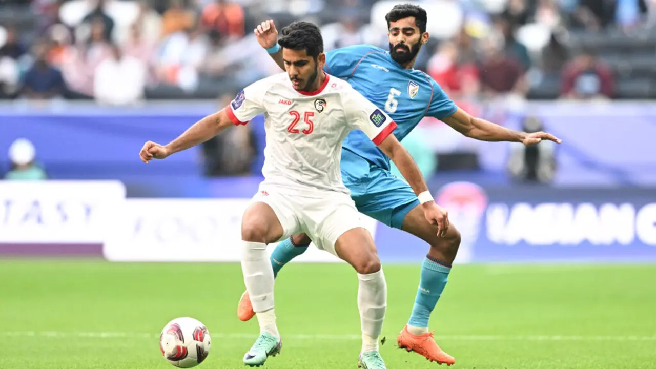 India vs Syria Football AFC Asian Cup 2024 IND 0-1 SYR Blue Tigers Out Of Asia Cup in Qatar