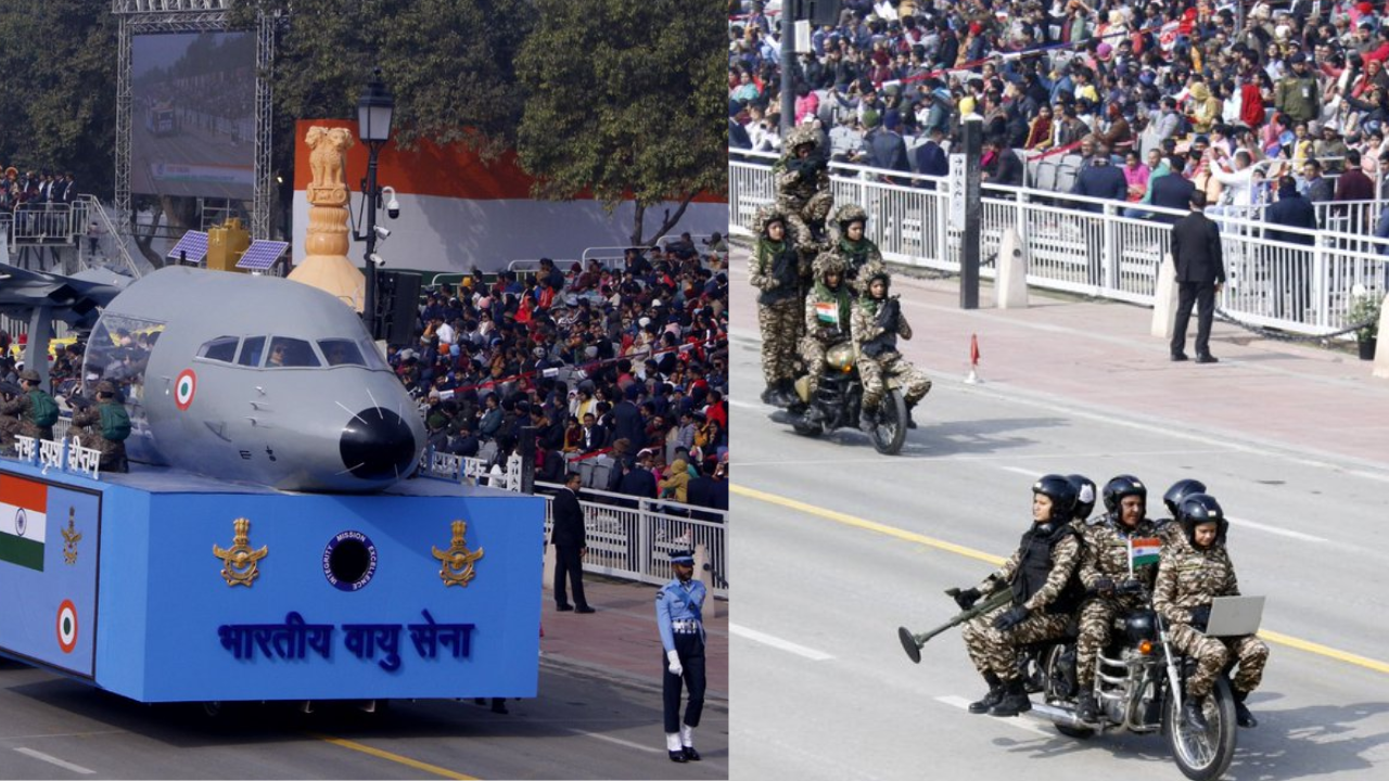 Full Dress Rehearsal for R-Day Parade held at Kartavya Path