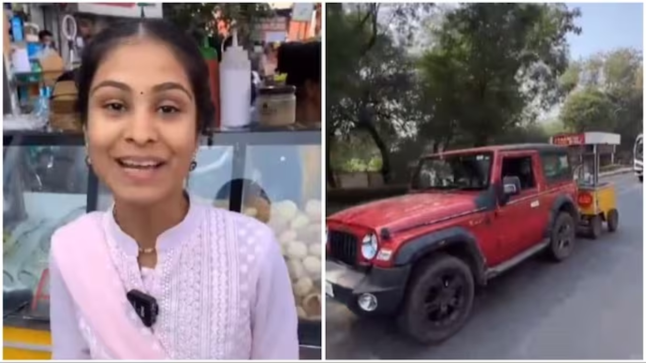 Anand Mahindra 'Loves' This Viral Video of BTech Paani Puri Wali Using Mahindra Thar to Tow Cart