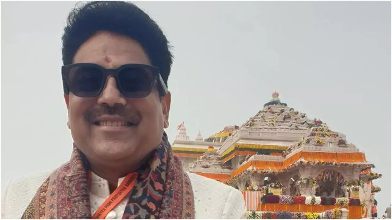 Shailesh Lodha recently visited the Ram Mandir inauguration