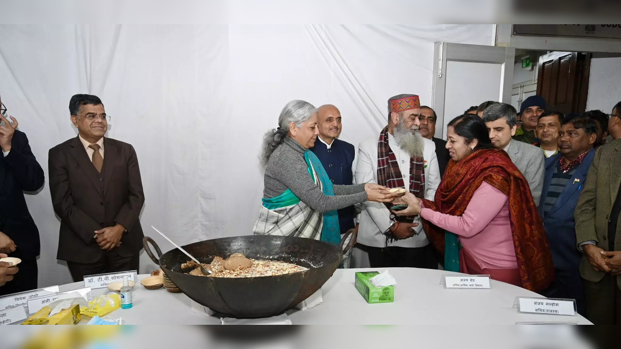 The Halwa ceremony, marking the final stage of the Budget preparation process for Interim Union Budget 2024, was held today