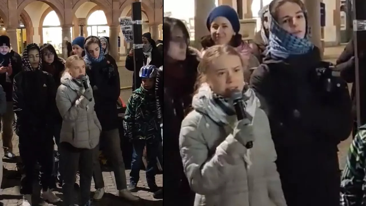 Greta Thunberg Tears Into Israel In Germany, Leads Pro-Palestine Protests: 'Ongoing Genocide' | VIRAL VIDEO