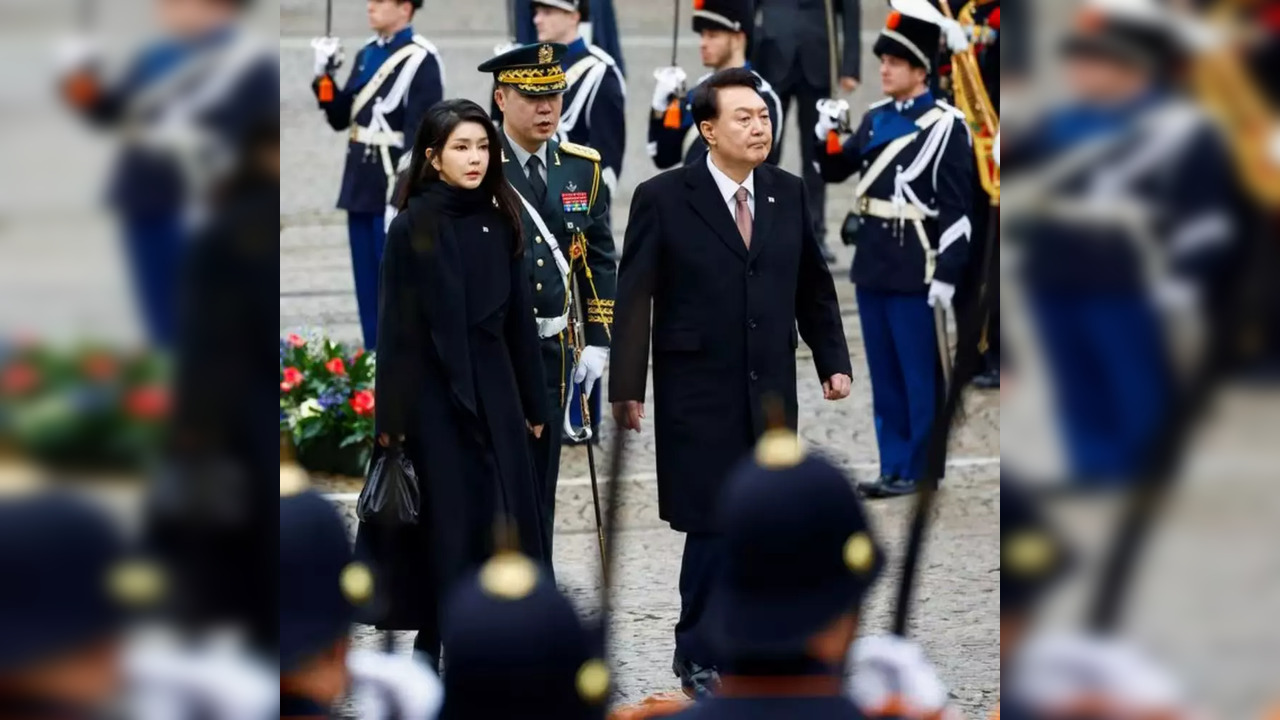 South Korean President Yoon Suk Yeol with First Lady