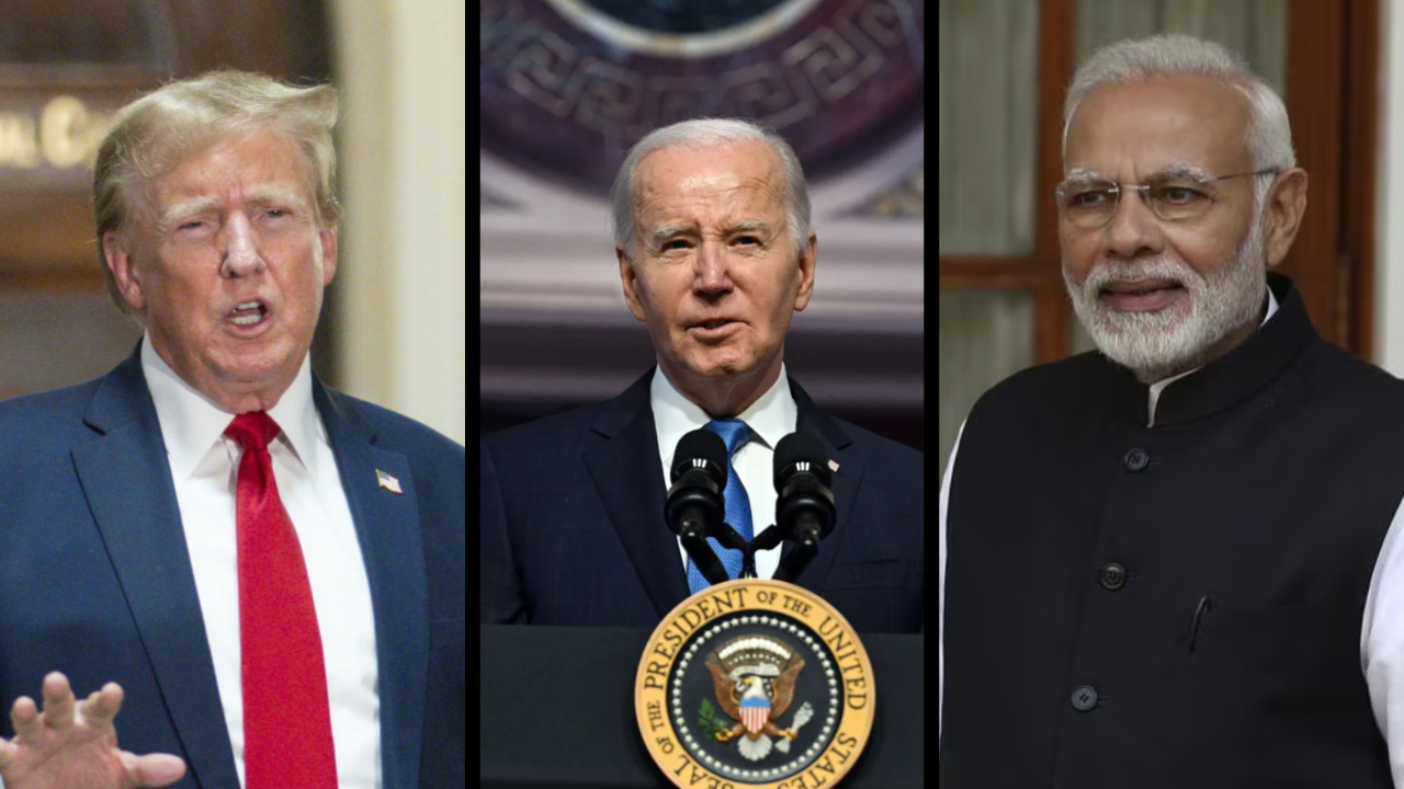 Trump Biden and Modi