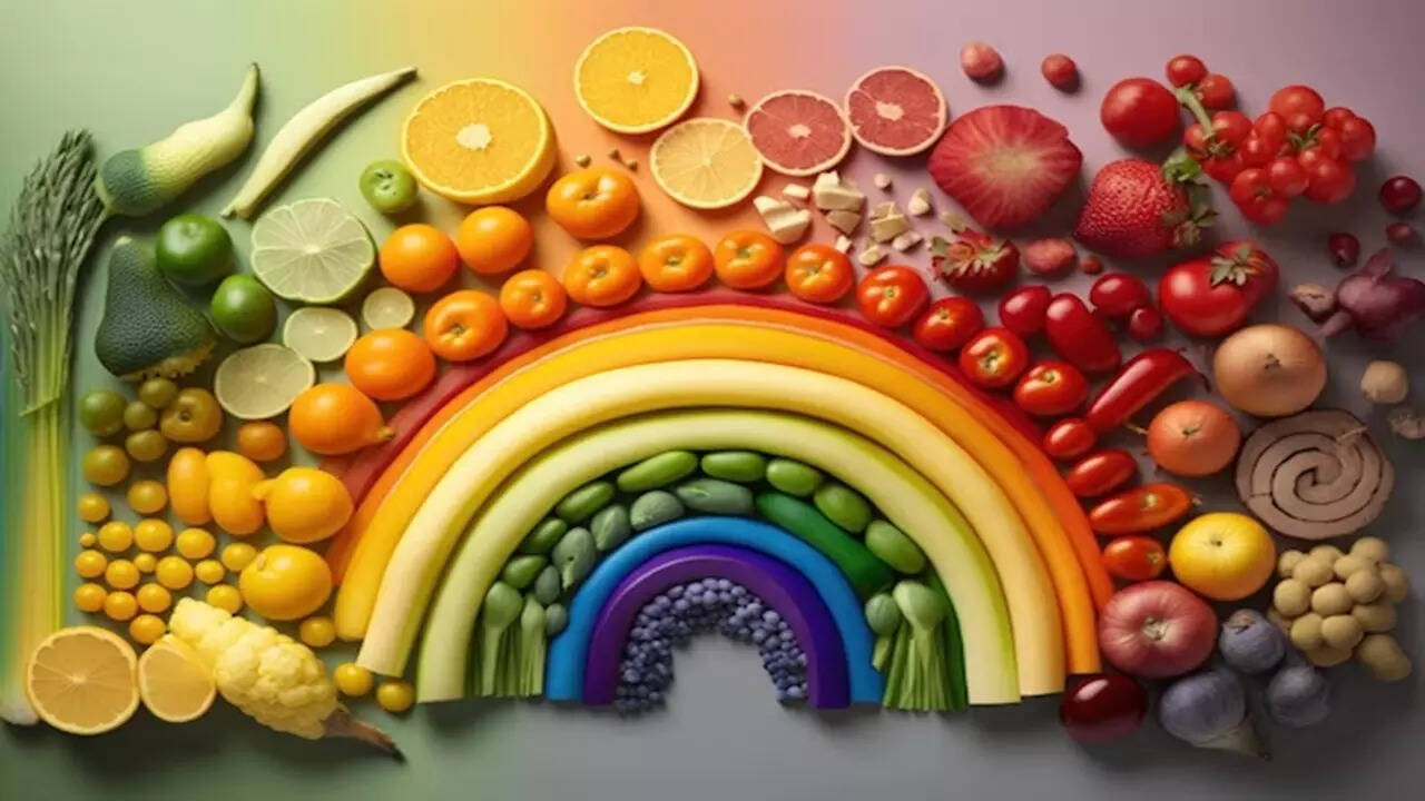 what is rainbow diet and its benefits in marathi काय असतं रेनबो डाएट