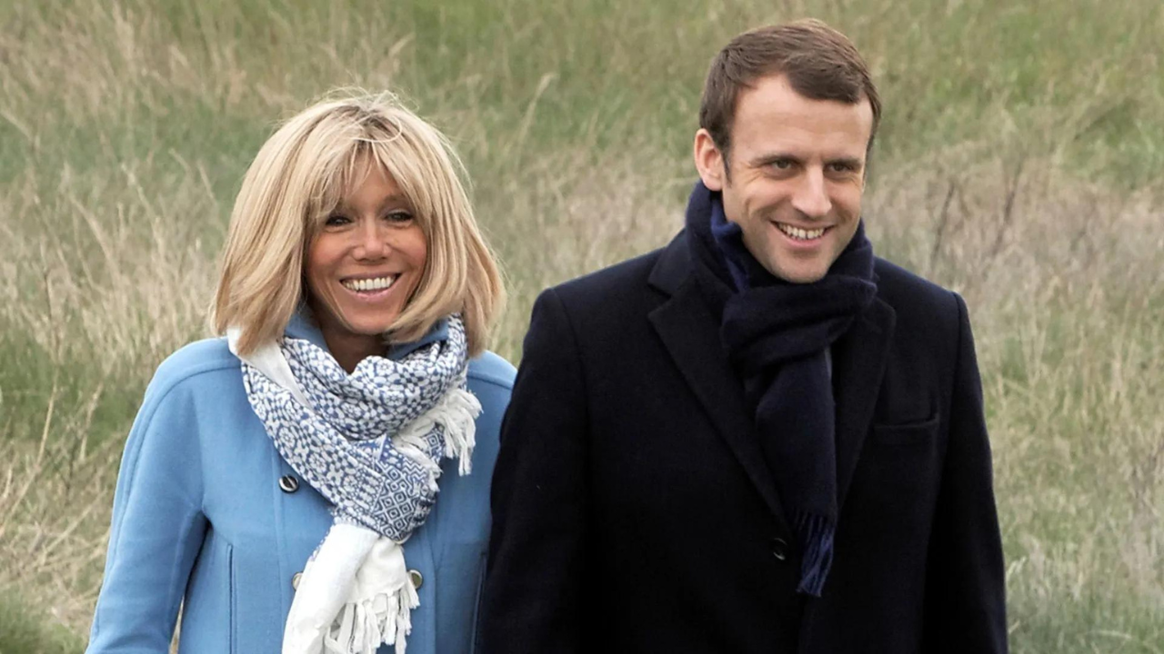 Brigitte Macron and Emmanuel Macron